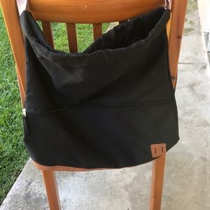 Black & tan backpack